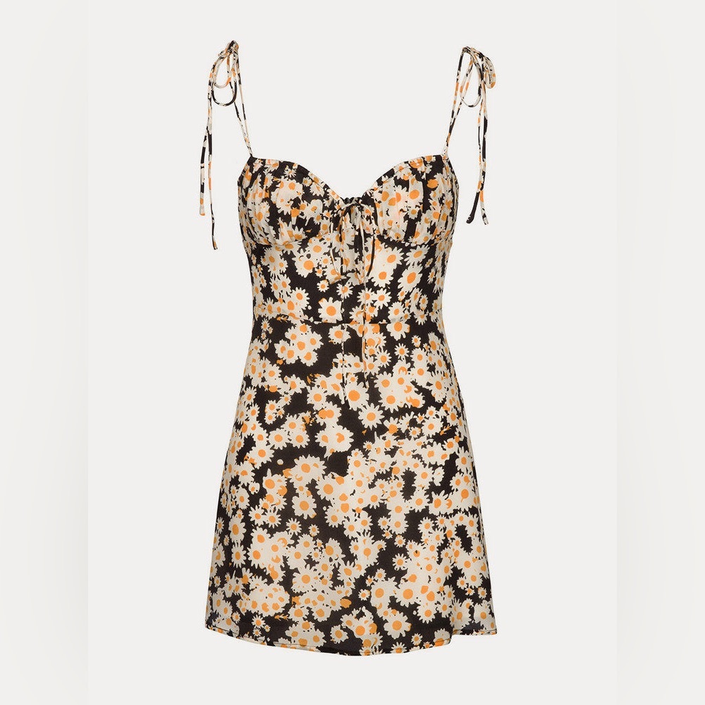 Realisation Par Devon Floral Dress with Tie Straps
